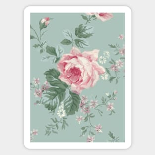 French Shabby Chic Vintage Roses Sticker